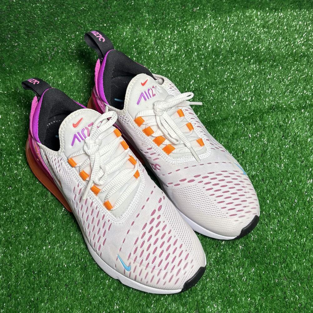 Nike Air Max 270 Womens 7.5 White Pink Orange FD0824-100